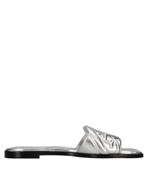  ALEXANDER MCQUEEN | 780714 WIF 8100 SILK LEATHERARGENTO